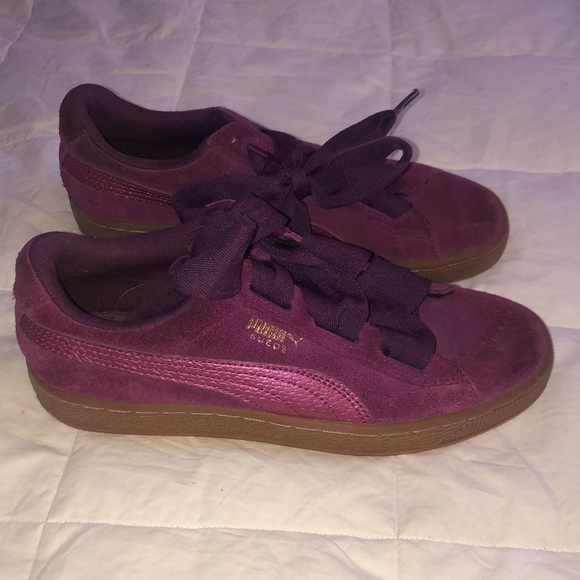 Purple Suede Puma Sneakers 5 C